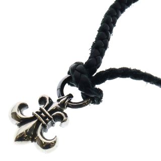 クロムハーツ(Chrome Hearts)のCHROME HEARTS クロムハーツ BS FLUER BSフレアペンダント シルバー ネックレストップ レザーブレイド シルバー(ネックレス)