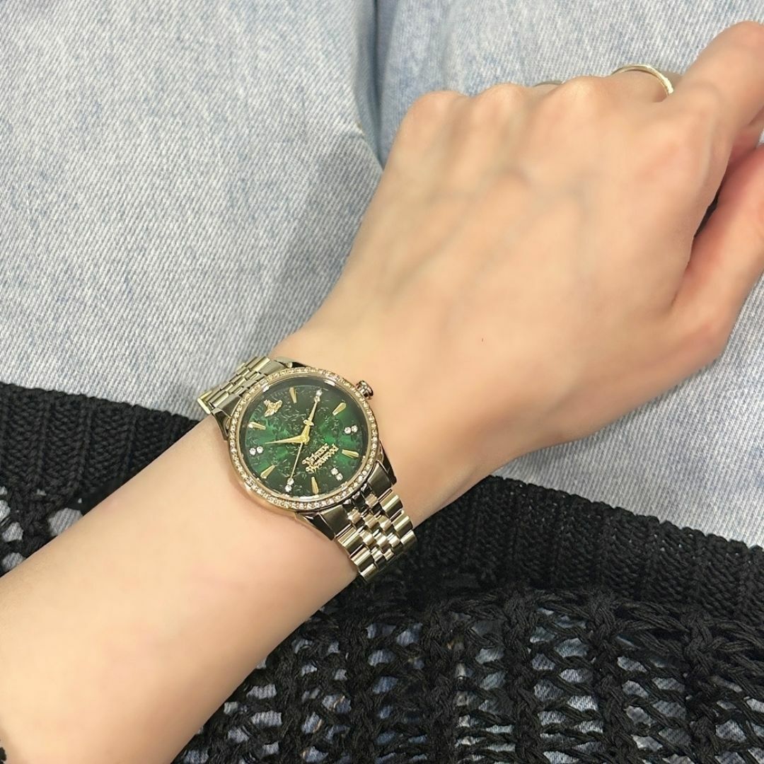 ヴィヴィアンウエストウッド 腕時計 グリーン ゴールド シルバー Vivienne Westwood - ☆ヴィヴィアン ウエストウッド 腕時計