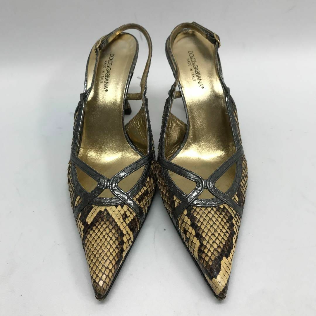 DOLCE&GABBANA - ☆超美品☆DOLCE＆GABBANA パイソン ミュール
