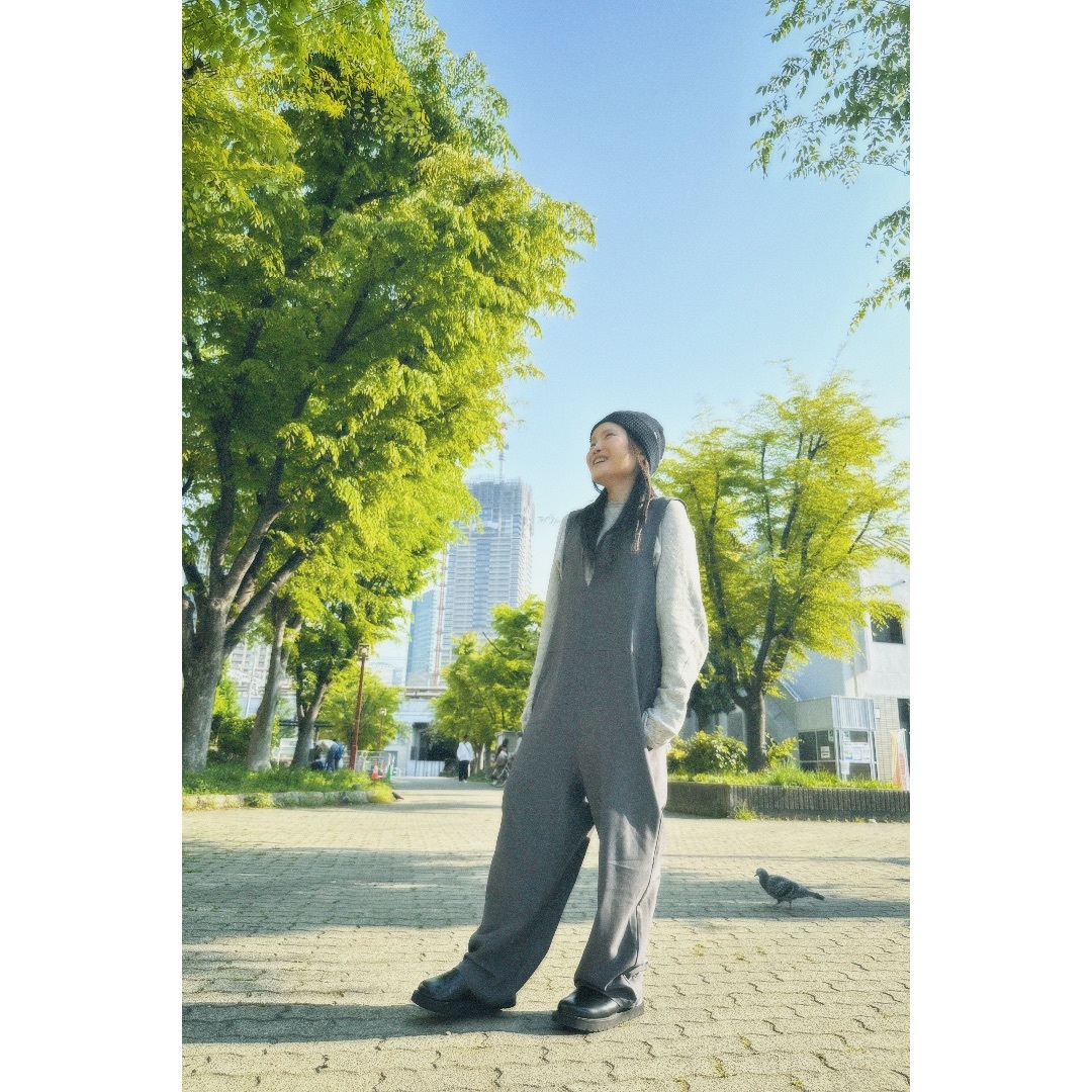 2wayデザインサロペット オールインワン レディース buaj-d0001 オ レディースのパンツ(オールインワン)の商品写真