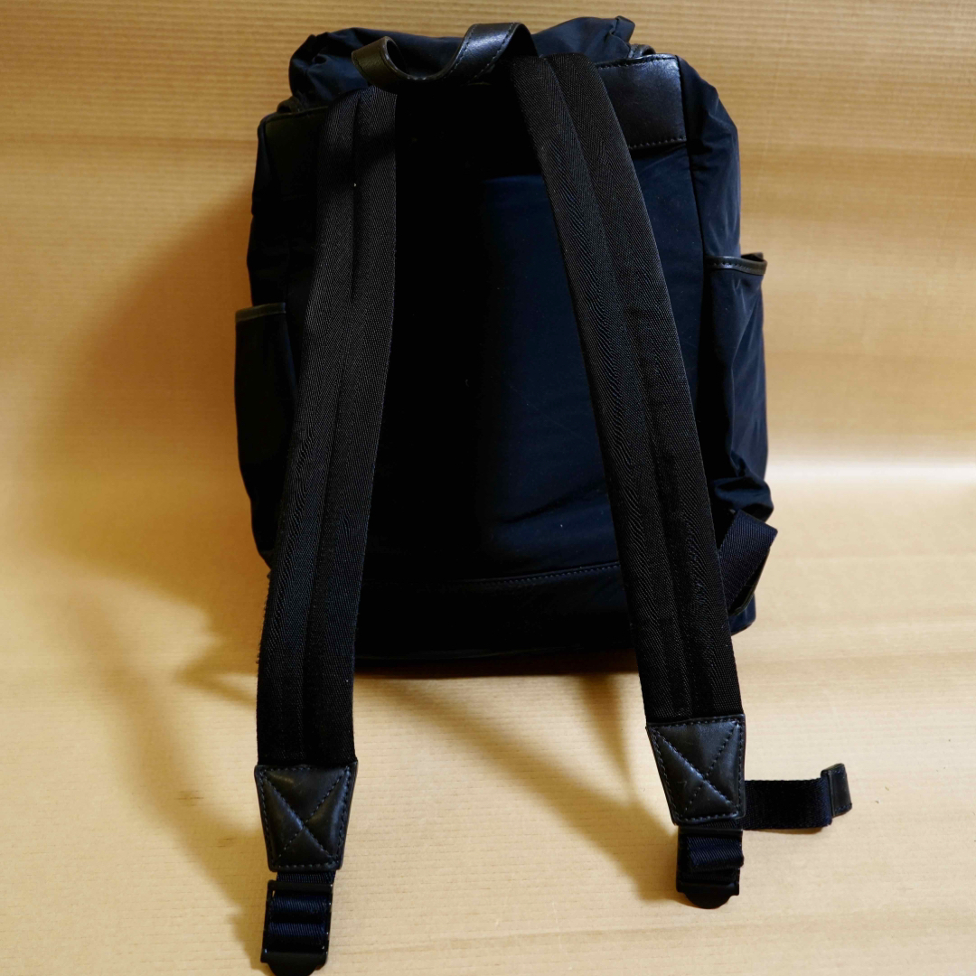 BURBERRY - Burberry レザートリム バックパック（中古品）の