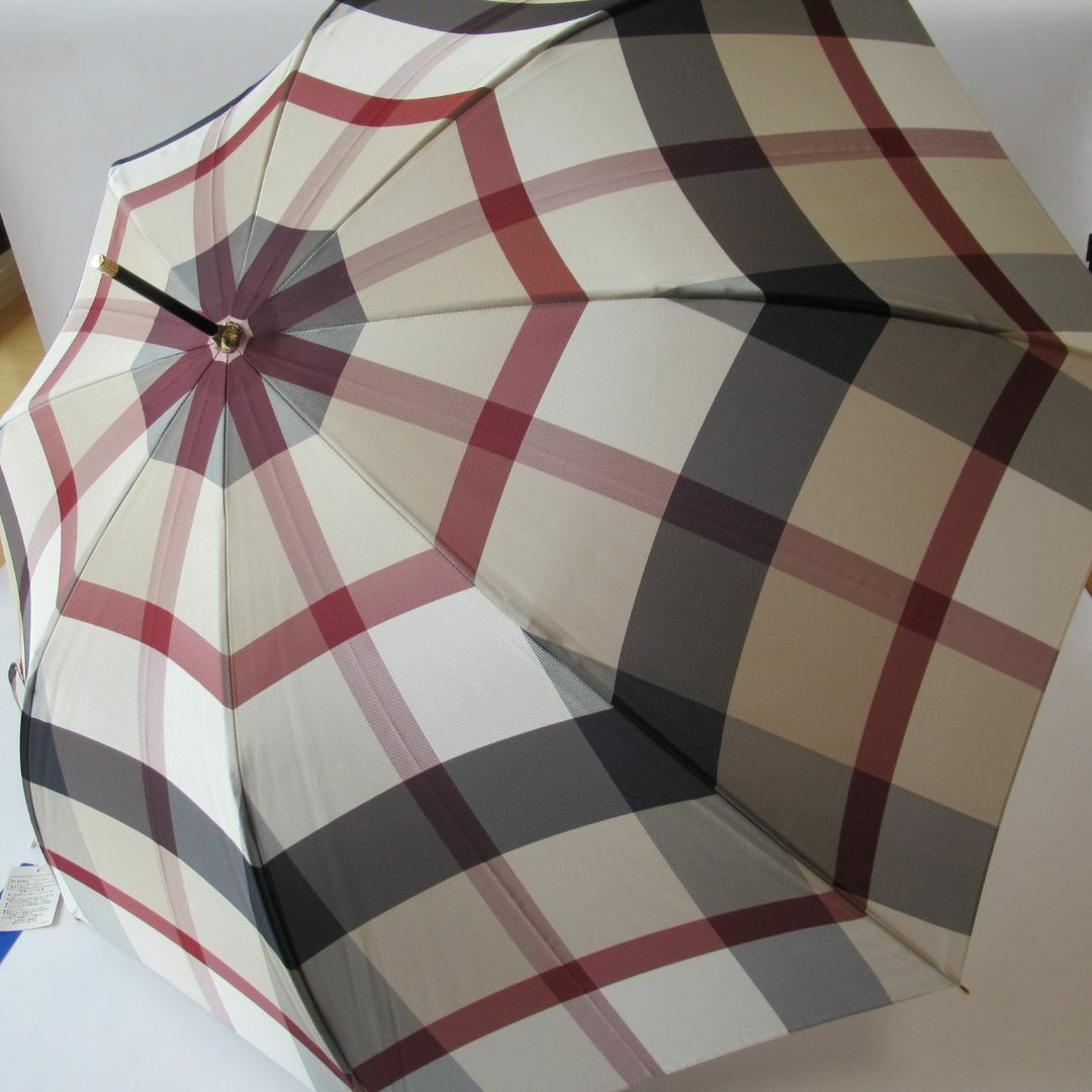 BLUE LABEL CRESTBRIDGE(ブルーレーベルクレストブリッジ)のブルーレーベルクレストブリッジ新品ベージュ 雨傘 / 長傘 晴雨兼用 レディースのファッション小物(傘)の商品写真