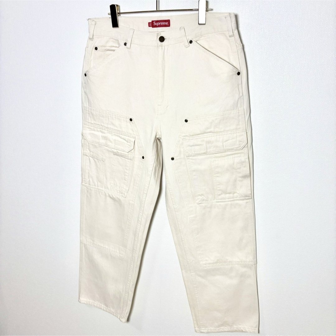 Supreme(シュプリーム)の美品 Supreme ダブルニーペインターパンツ "ナチュラル" size32 メンズのパンツ(ペインターパンツ)の商品写真
