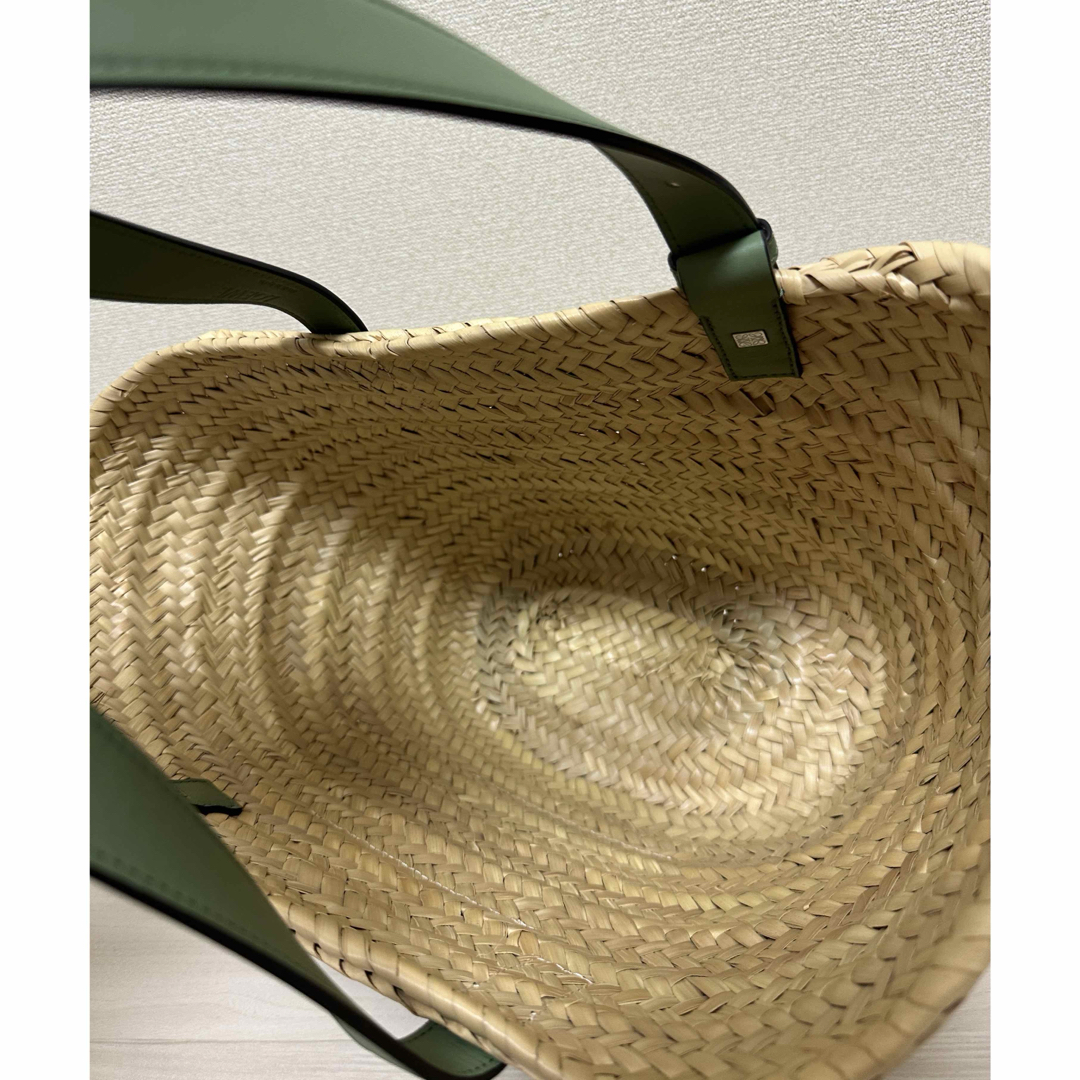 【LOEWE】アナグラム バスケット ミディアム★ダークカーキ LOEWE - LOEWE バスケットバッグ カーキの通販 by momokn's shop