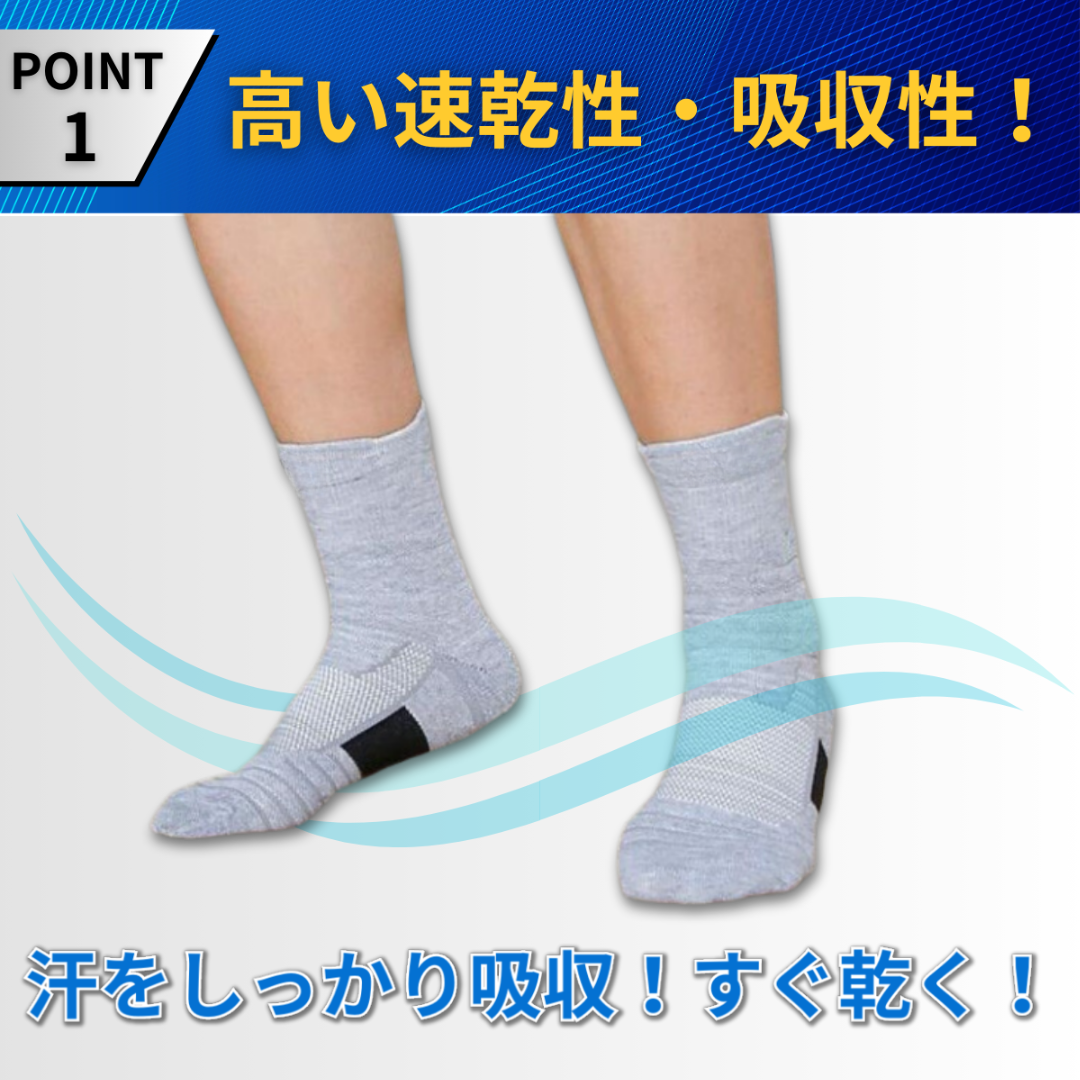 靴下 まとめ売り ソックス スポーツソックス メンズ レディース 3足 ホワイト メンズのレッグウェア(ソックス)の商品写真