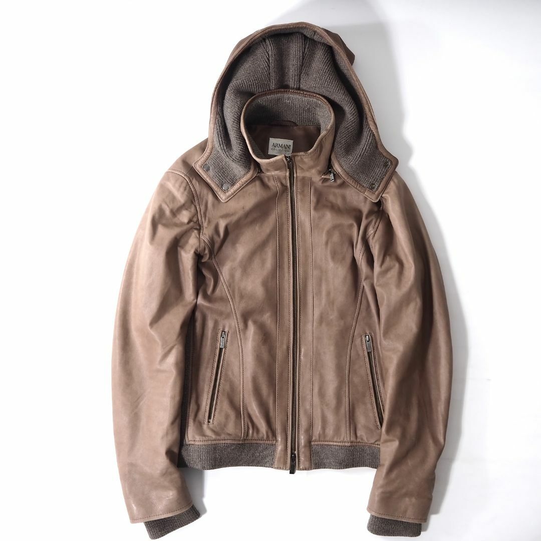 【期間限定】 COLLEZIONI ARMANI - ラムレザー アルマーニコレツィオーニ ジャケット・アウター