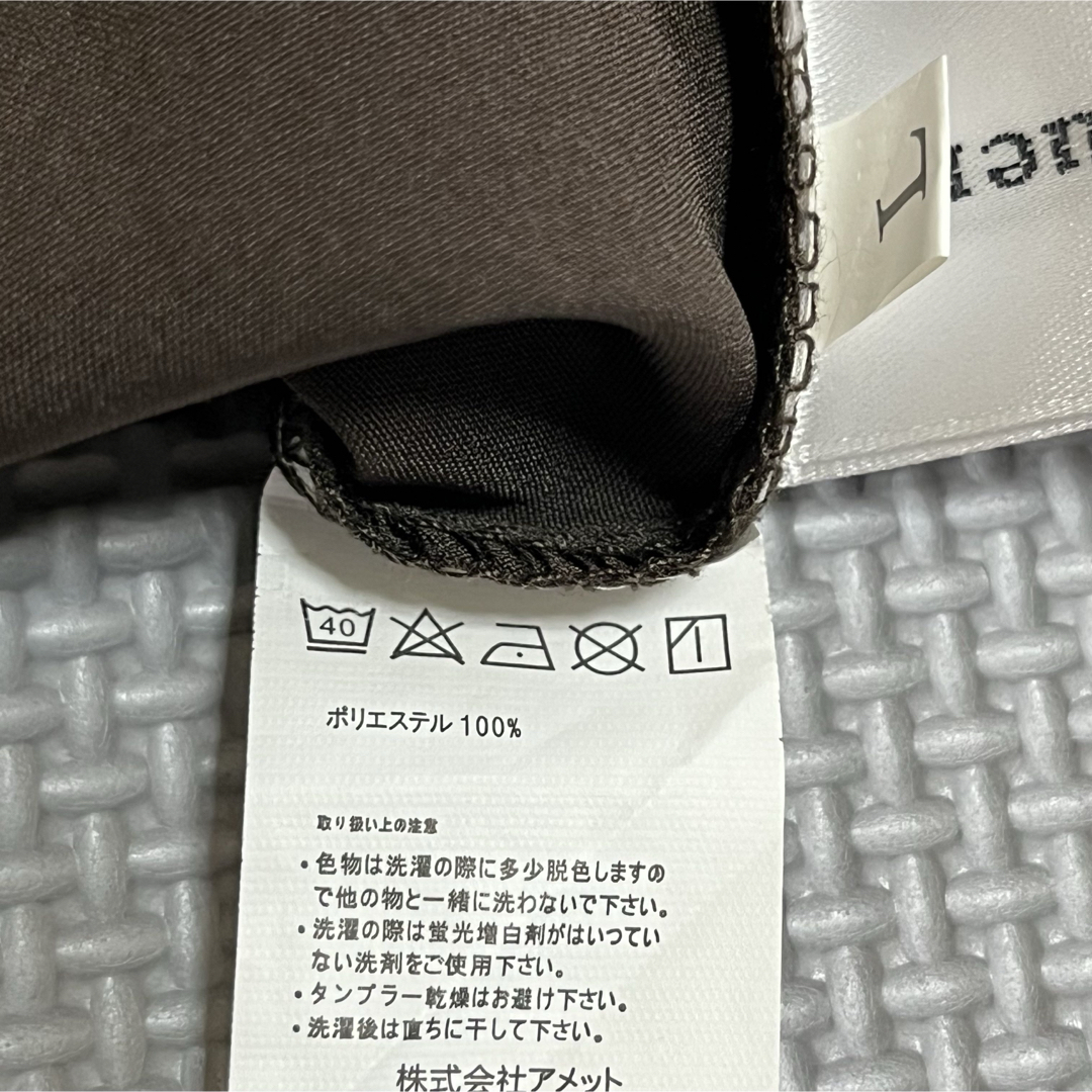 Louere ブラウス シャツ 長袖 ブラウン Lサイズ レディースのトップス(シャツ/ブラウス(長袖/七分))の商品写真