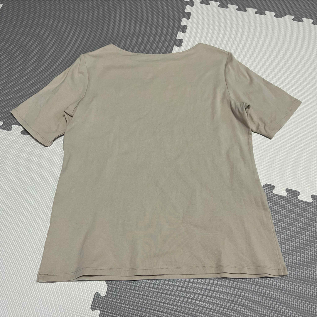 UNIQLO(ユニクロ)のUNIQLO ユニクロ ボートネック Tシャツ 半袖 XLサイズ レディースのトップス(Tシャツ(半袖/袖なし))の商品写真
