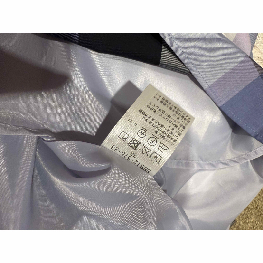 極美品】 BURBERRY ブルーレーベル ノバチェック ラップフレア