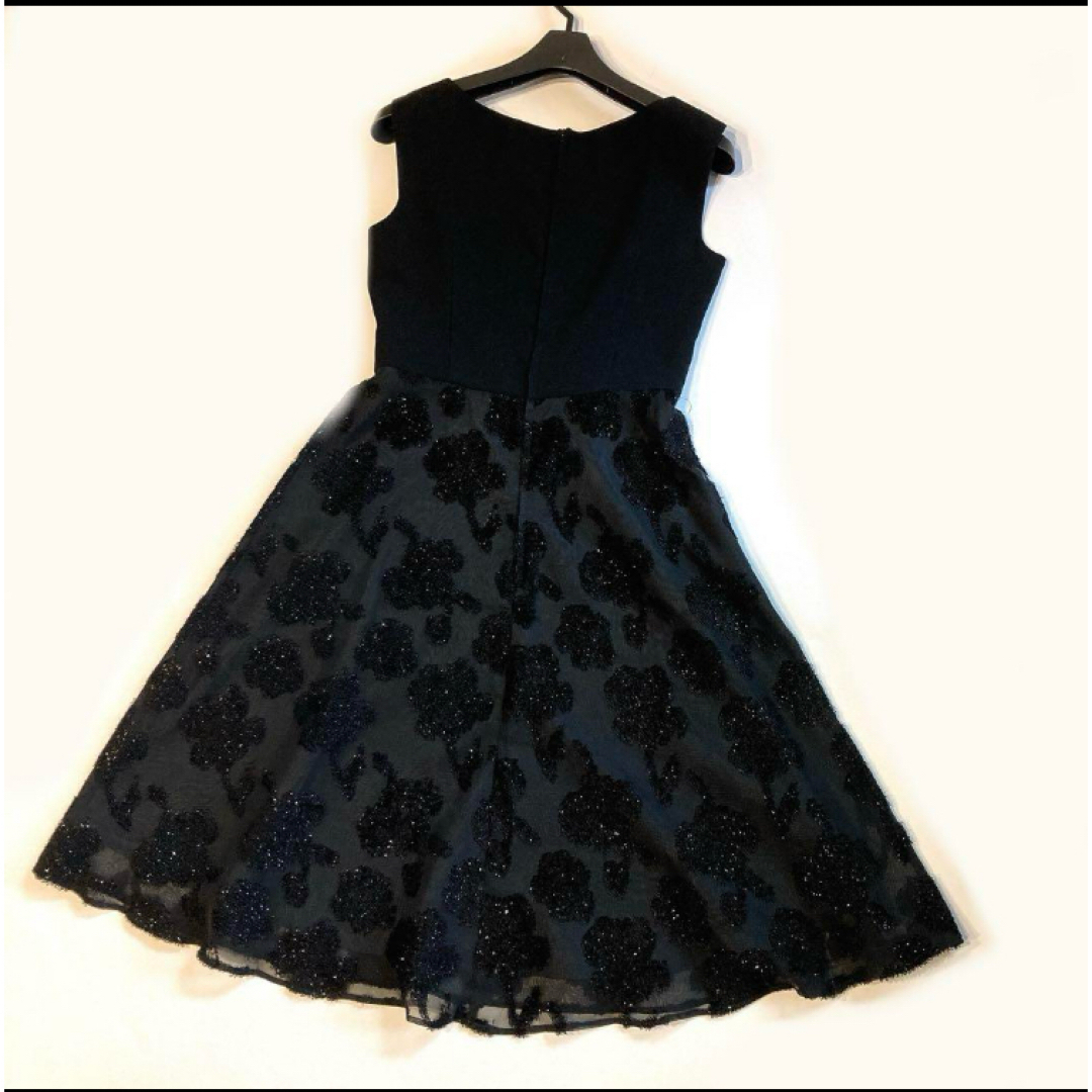 STRAWBERRY-FIELDS(ストロベリーフィールズ)の美品 ストロベリーフィールズ グレース ロング ワンピース 黒 フォーマル レディースのワンピース(ロングワンピース/マキシワンピース)の商品写真