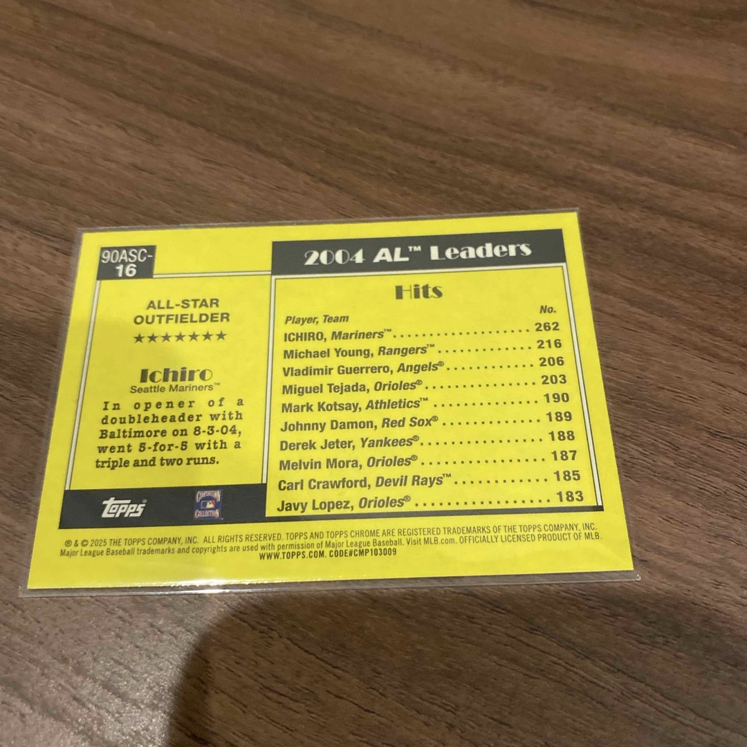 Topps(トップス)の【イチロー】toppsMLB2025 series2 シルバーパック エンタメ/ホビーのトレーディングカード(シングルカード)の商品写真