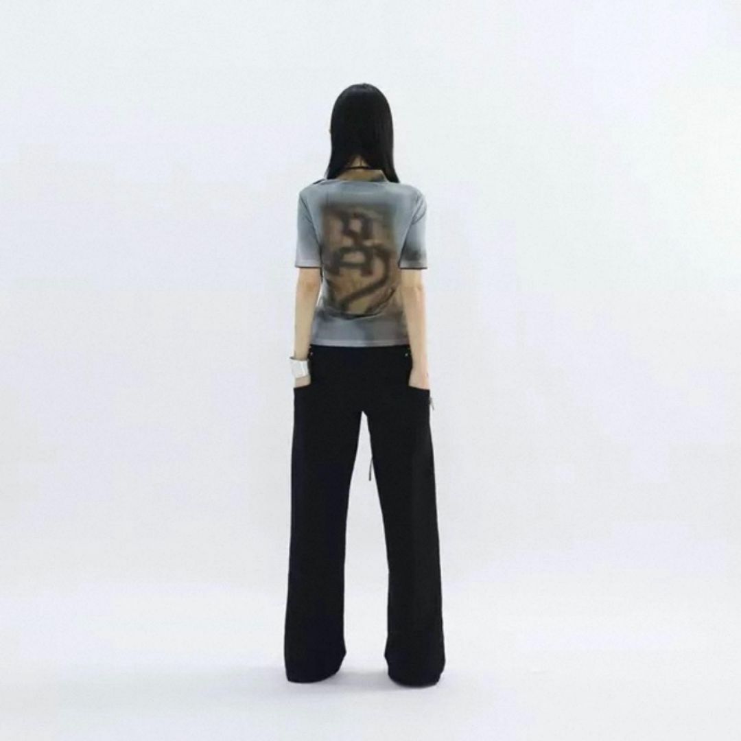 Ameri VINTAGE(アメリヴィンテージ)のFUZZYKON リバーシブル チョーカー トップス 半袖 Tシャツ レディースのトップス(Tシャツ(半袖/袖なし))の商品写真