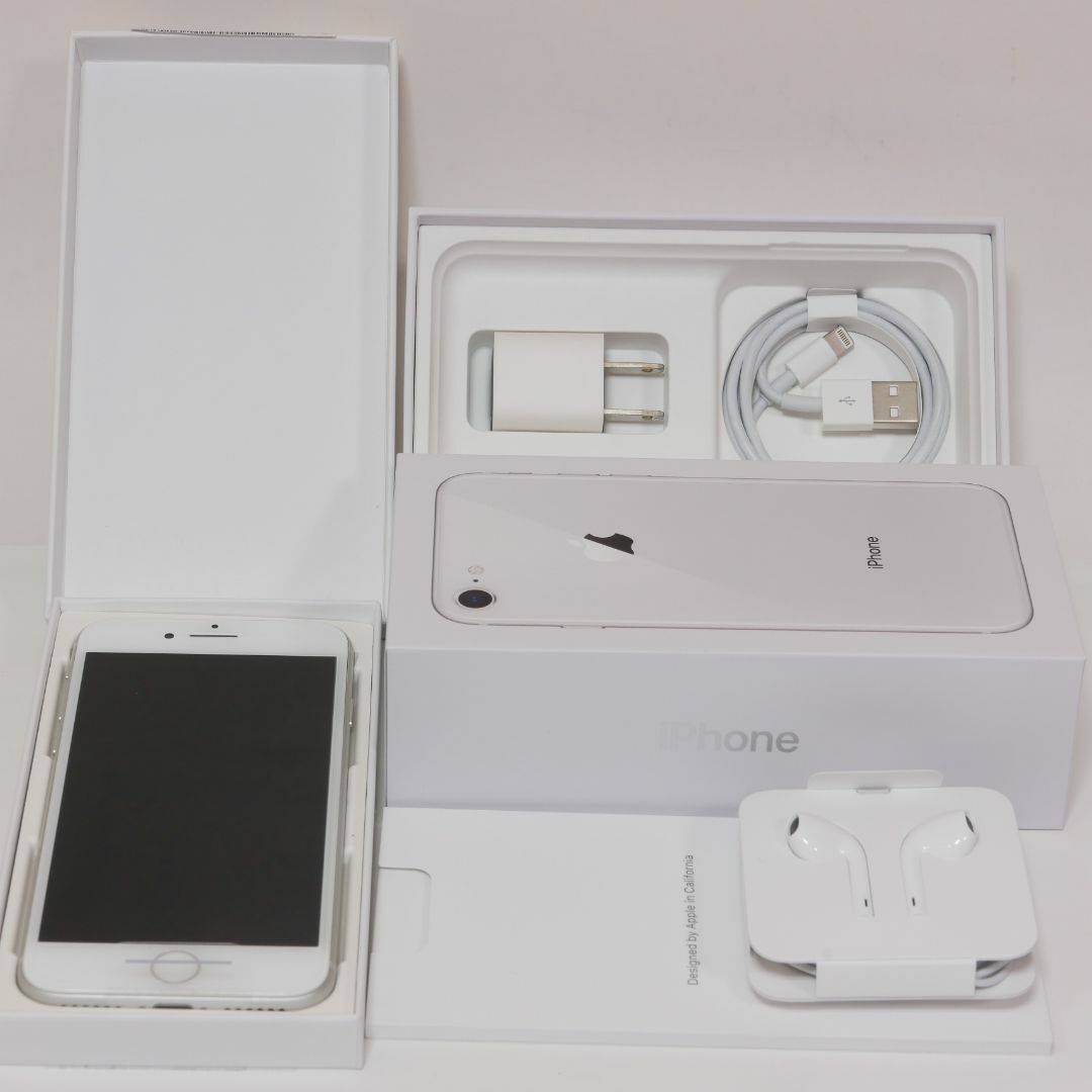 『5年保証』 Apple - iPhone8 64GB シルバー バッテリー交換済み 美品の通販 携帯電話本体