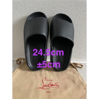理学療法士推奨　男女兼用　24.5cm ブラック スリッパ サンダル　クッション(サンダル)