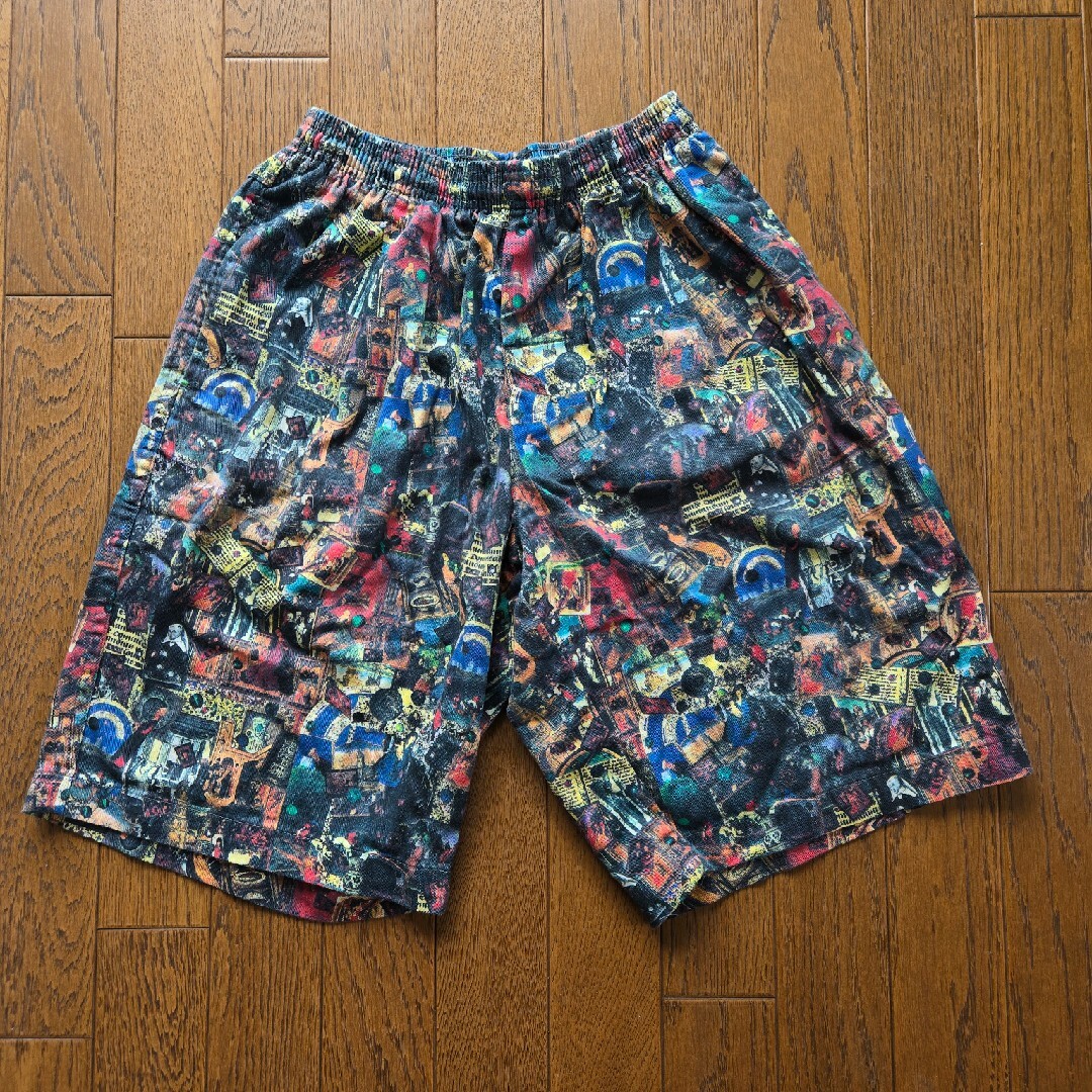 90s old Stussy ストライプ ワイド ショーツ ハーフパンツ 刺繍 90s old Stussy ストライプ ワイド ショーツ ハーフパンツ 刺繍