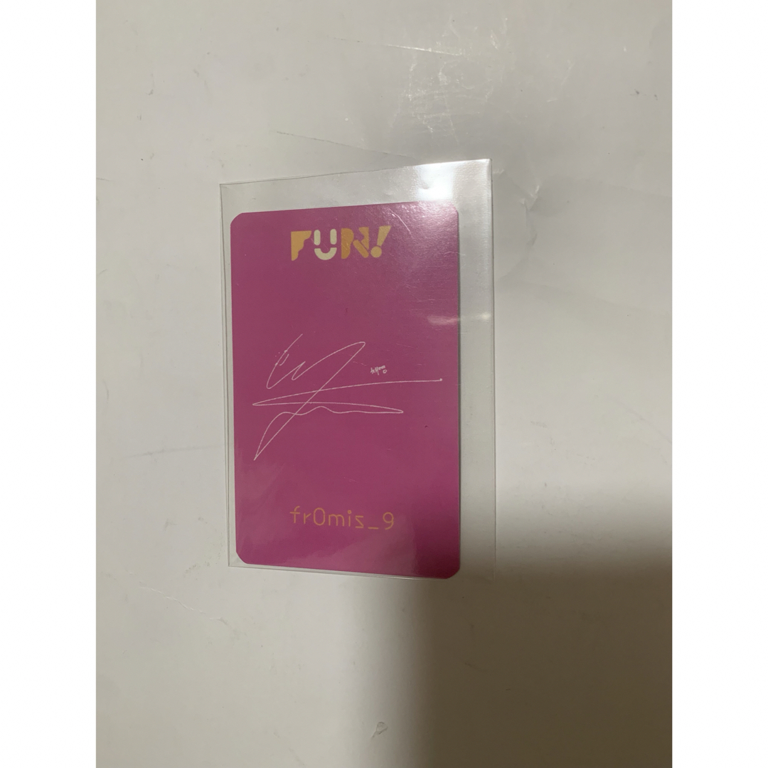 fromis_9 チェヨン　サノク　トレカ fromis9 チェヨン 公式トレカ 事前収録サノク Fun ①の通販 by