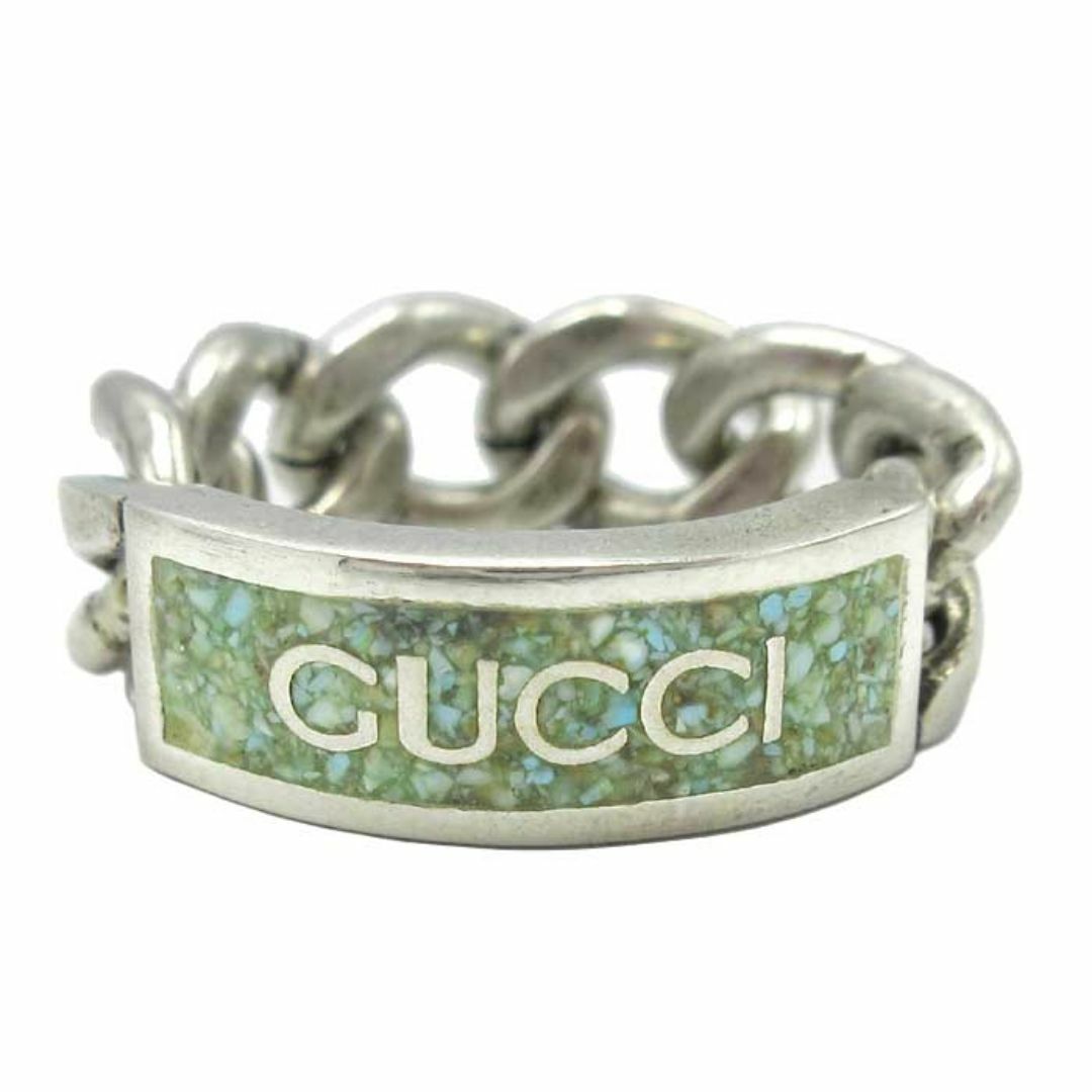 グッチ ロゴ エナメル リング リング 678711 J8410 GUCCI - GUCCI リング 678711 J8410 9071 #12(11号) の通販 by