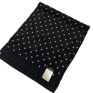 コムデギャルソン(COMME des GARCONS)の美品 tricot COMME des GARCONS トリココムデギャルソン 80s ヴィンテージ シルク100% ドット柄 スカーフ ストール ブラック レディース 古着 中古 USED(バンダナ/スカーフ)