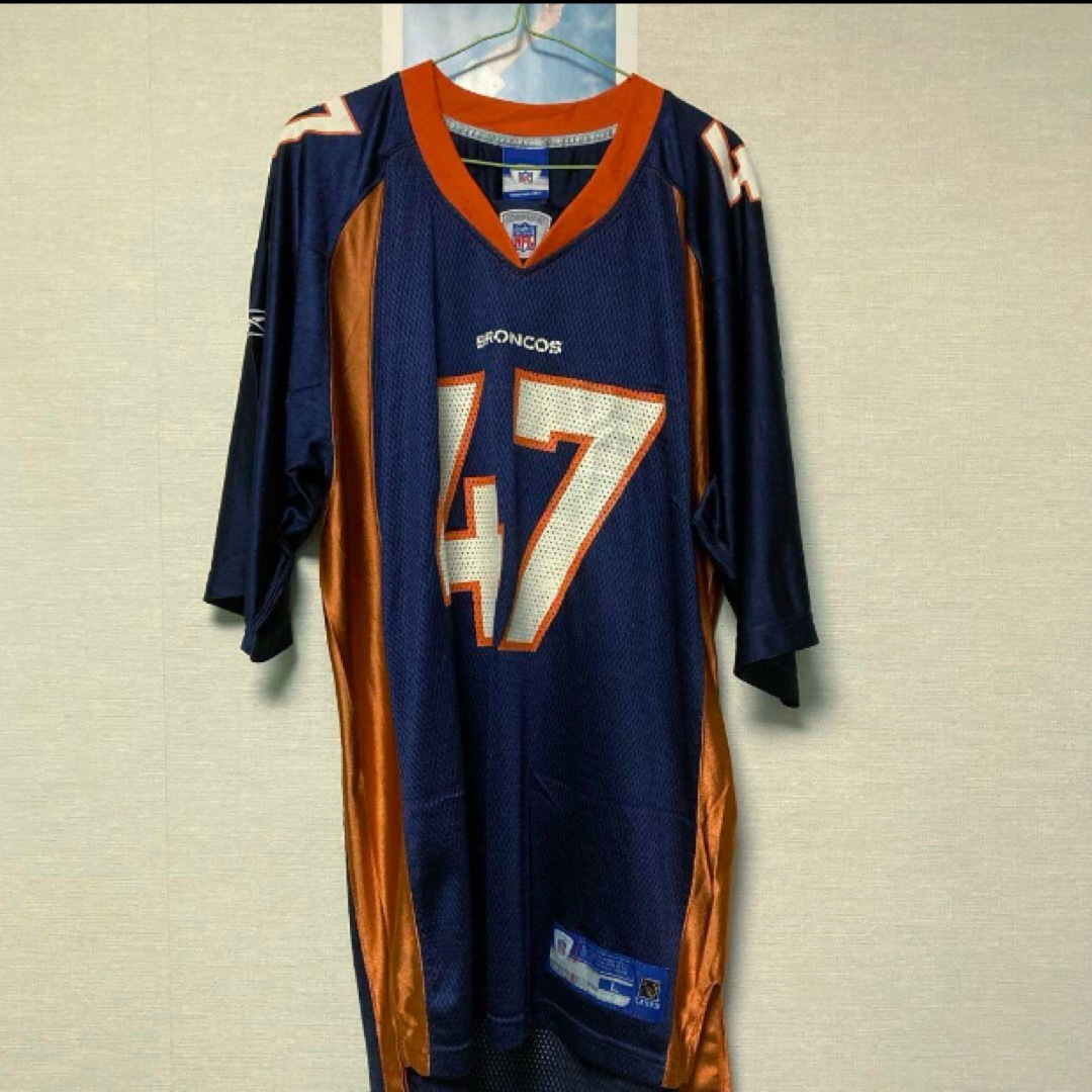 Reebok(リーボック)のNFLリーボック ゲームシャツ アメフト ユニフォーム ブロンコス XL メンズのトップス(Tシャツ/カットソー(半袖/袖なし))の商品写真