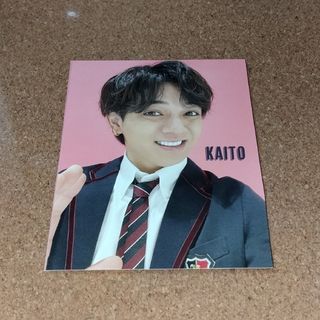 ジャニーズジュニア(ジャニーズJr.)のTravisJapan 宮近海斗 WINK UP 学ラン 自撮り 厚紙カード(アイドルグッズ)