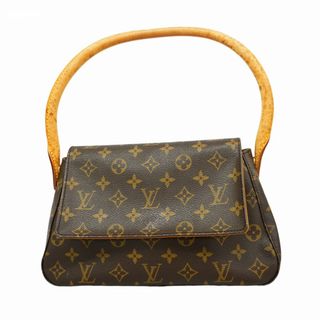 ルイヴィトン(LOUIS VUITTON)の【5fc2679】ルイヴィトン ショルダーバッグ モノグラム ミニルーピング M51147 ブラウン【中古】レディース(ショルダーバッグ)