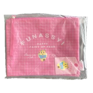 ふなっしー　フラットポーチ(千鳥柄)(キャラクターグッズ)