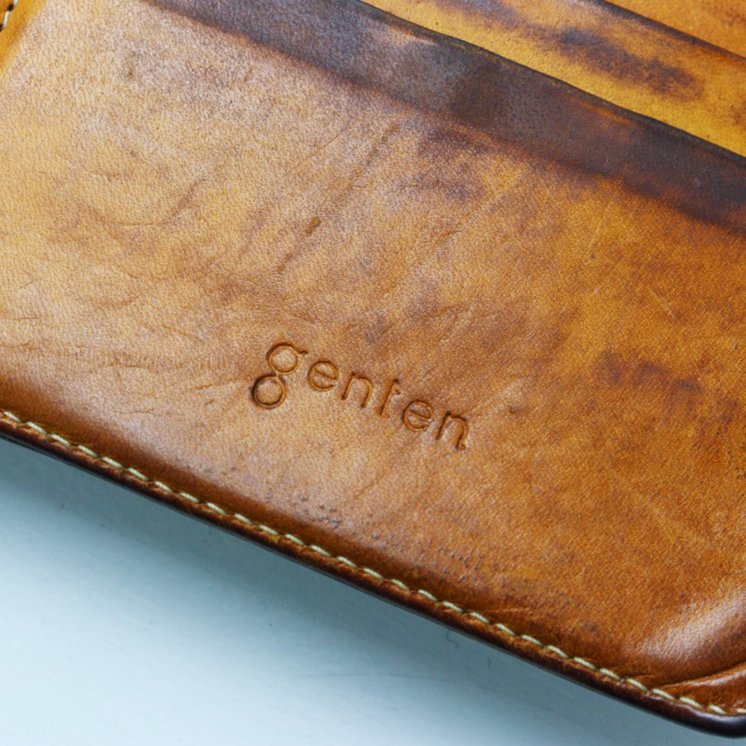 高い素材 genten レザーラウンド カットワークフラワー genten ゲンテン - 小物