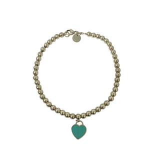 ティファニー(Tiffany & Co.)の312047-4 Tiffany&Co./ティファニー シルバー 925 ブレスレット リターントゥ ティファニー ブルー ミニハート ボールチェーン レディース アクセサリー 箱/保存袋/ケアカード付き(ブレスレット/バングル)
