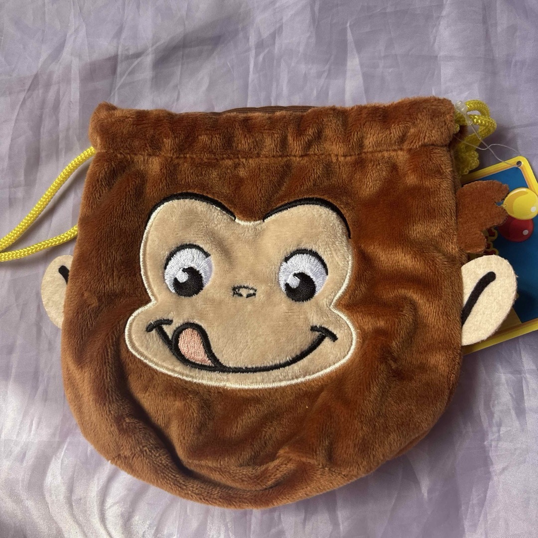 おさるのジョージ巾着 エンタメ/ホビーのおもちゃ/ぬいぐるみ(キャラクターグッズ)の商品写真