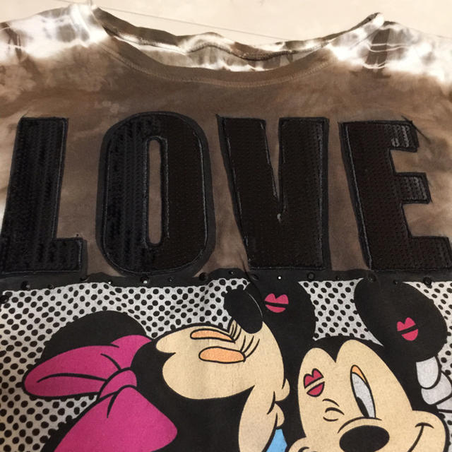 Disney(ディズニー)の値下げ 美品 ミッキーTシャツ レディースのトップス(Tシャツ(半袖/袖なし))の商品写真