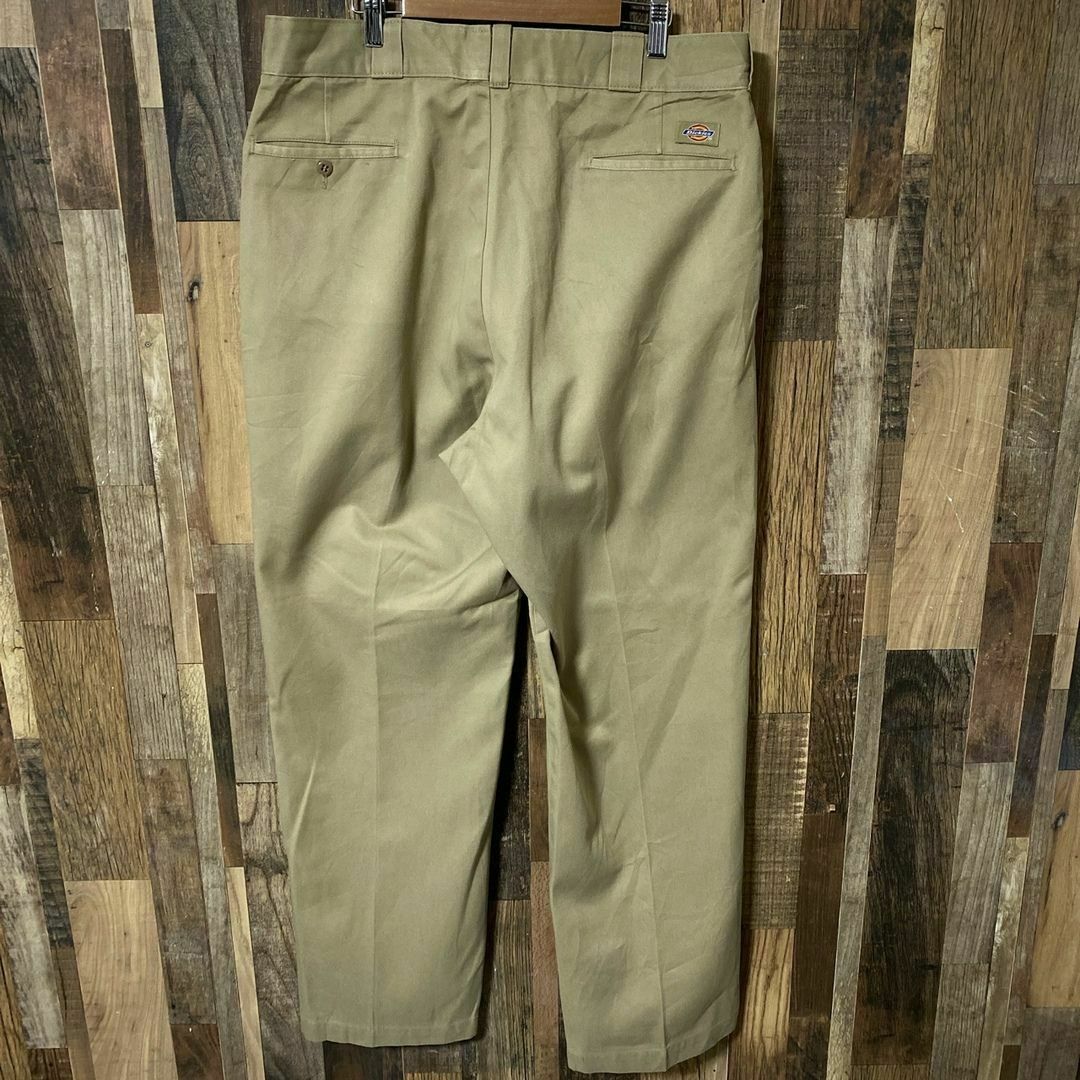 Dickies(ディッキーズ)のXL ベージュ ストリート ディッキーズ ワーク チノ パンツ USA古着 メンズのパンツ(ワークパンツ/カーゴパンツ)の商品写真