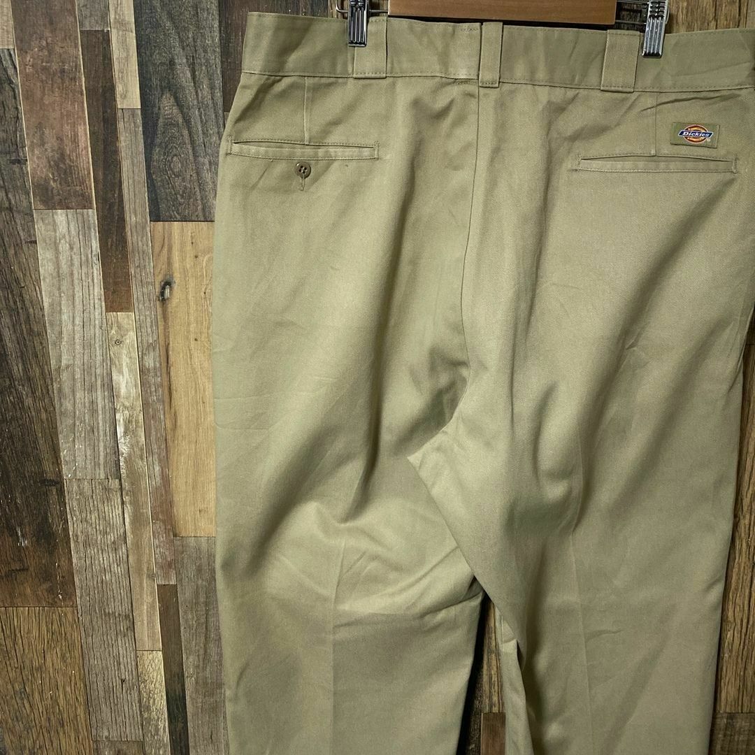 Dickies(ディッキーズ)のXL ベージュ ストリート ディッキーズ ワーク チノ パンツ USA古着 メンズのパンツ(ワークパンツ/カーゴパンツ)の商品写真