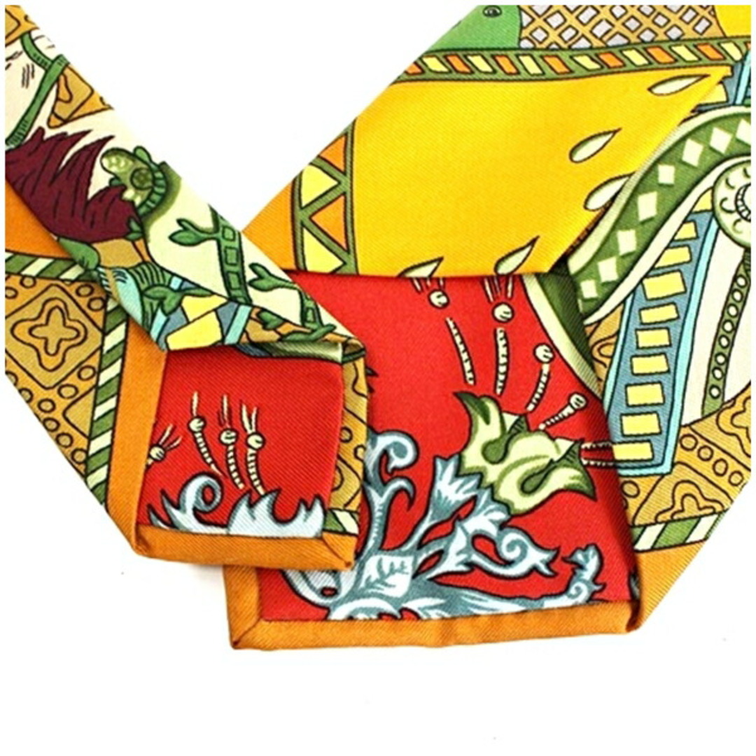 HERMES - エルメス シルク ネクタイ スカーフ柄 中古 ABランク
