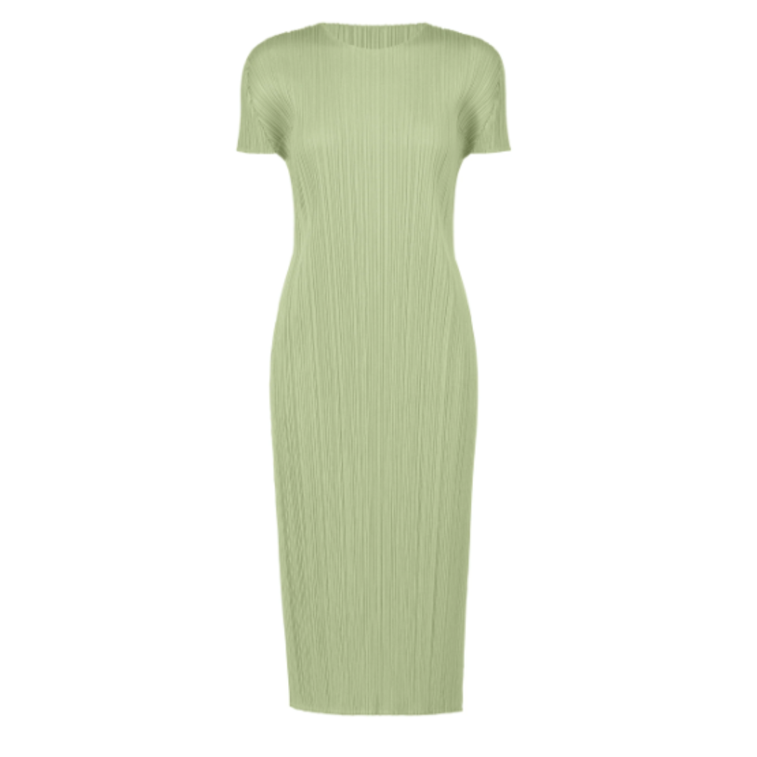 人気が高い  - MIYAKE ISSEY PLEASE PLEATS PLEATS 丸首 MIYAKE ISSEY PLEASE ワンピース