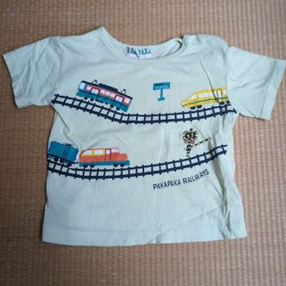 半袖Ｔシャツ 電車柄　80cm(Ｔシャツ)