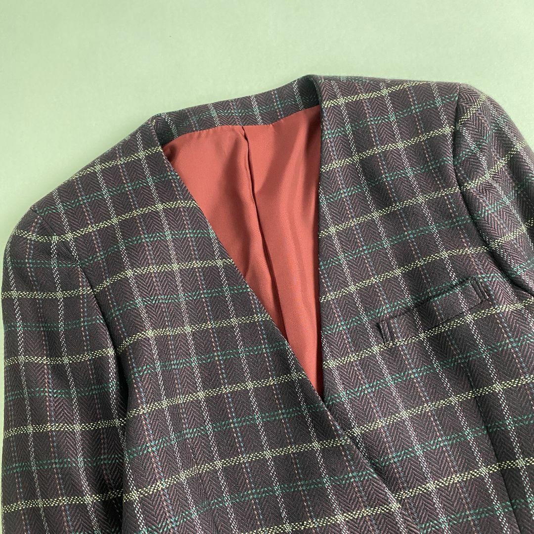 最新人気 BURBERRY - バーバリーズ セットアップ ノーカラー チェック柄 フォーマル・ドレス・スーツ