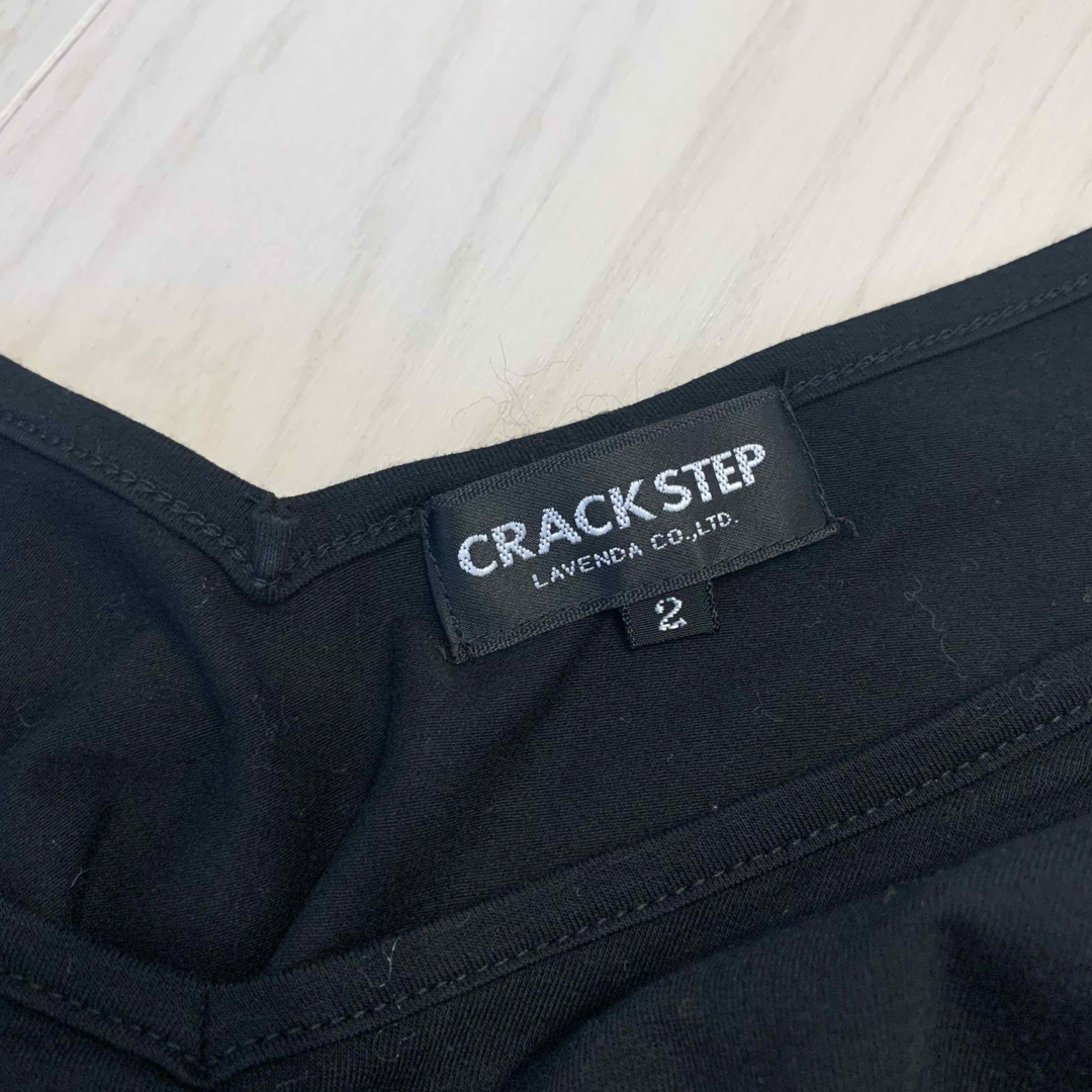 日本製　美品　セクシー　黒　トップス　半袖　Tシャツ　カットソー レディースのトップス(Tシャツ(半袖/袖なし))の商品写真
