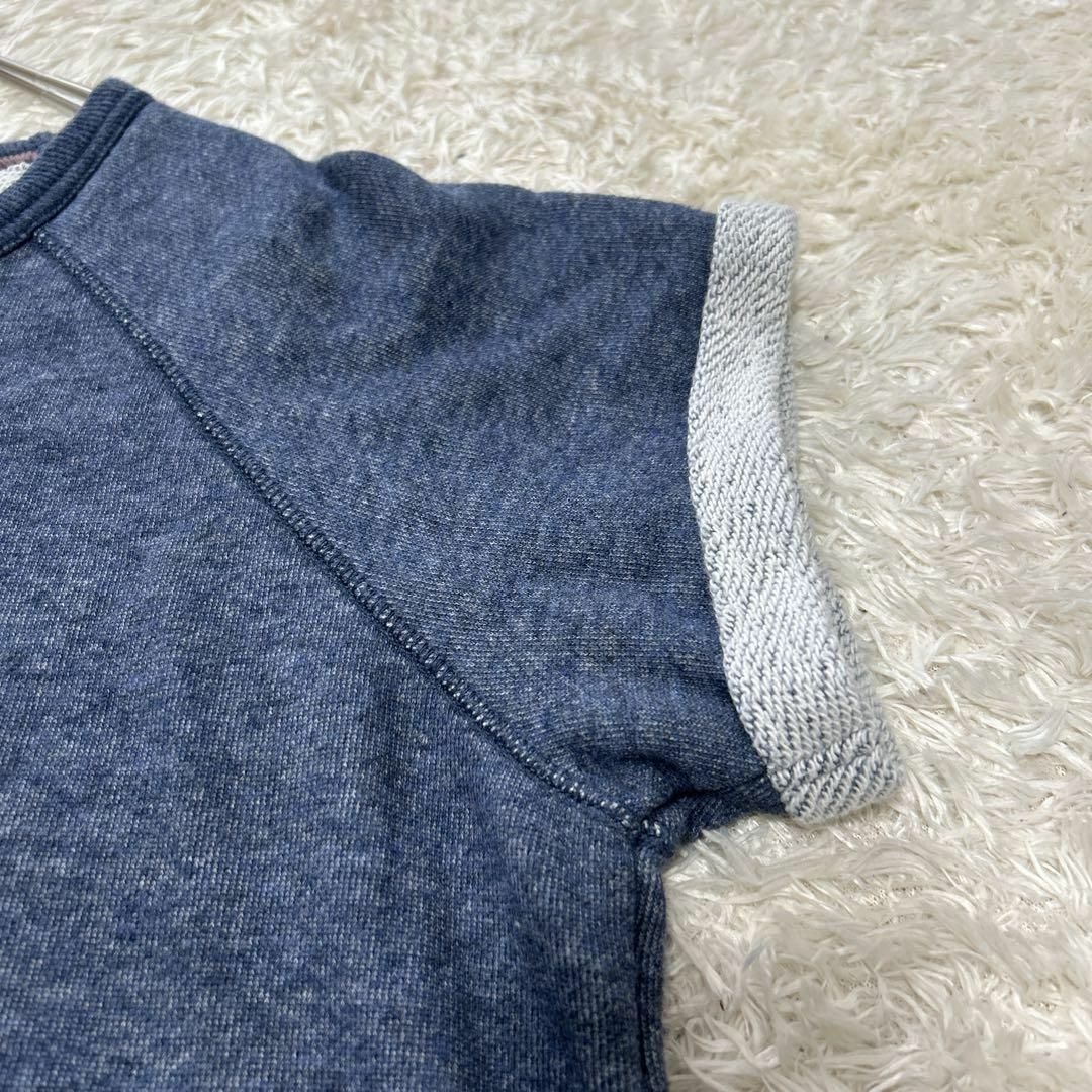 UNIQLO(ユニクロ)の【ユニクロ UNIQLO】 スウェット 半袖Tシャツ (M) 青 レディースのトップス(カットソー(半袖/袖なし))の商品写真