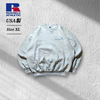 ラッセルアスレティック(Russell Athletic)の90sUSA製RussellAthleticスウェットトレーナー企業ロゴボロXL(スウェット)