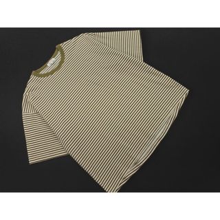 ティーケー(TK)のTHE SHOP TK ザショップティーケー タケオキクチ マルチボーダー Tシャツ sizeXL/白ｘグレーxカーキ ■◆ メンズ(Tシャツ/カットソー(半袖/袖なし))
