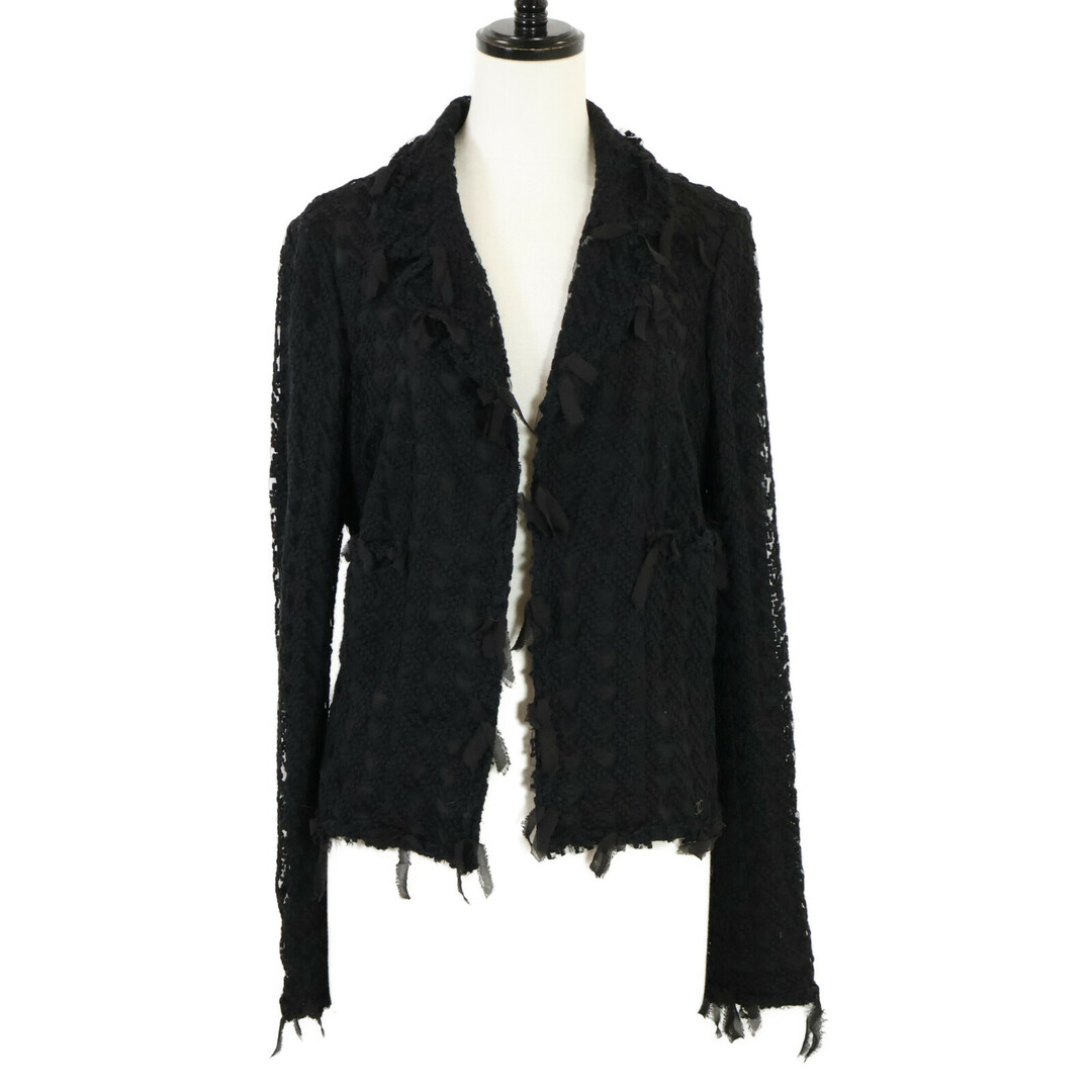 CHANEL シャネル ココマーク ライオンボタン ラメデニム 36