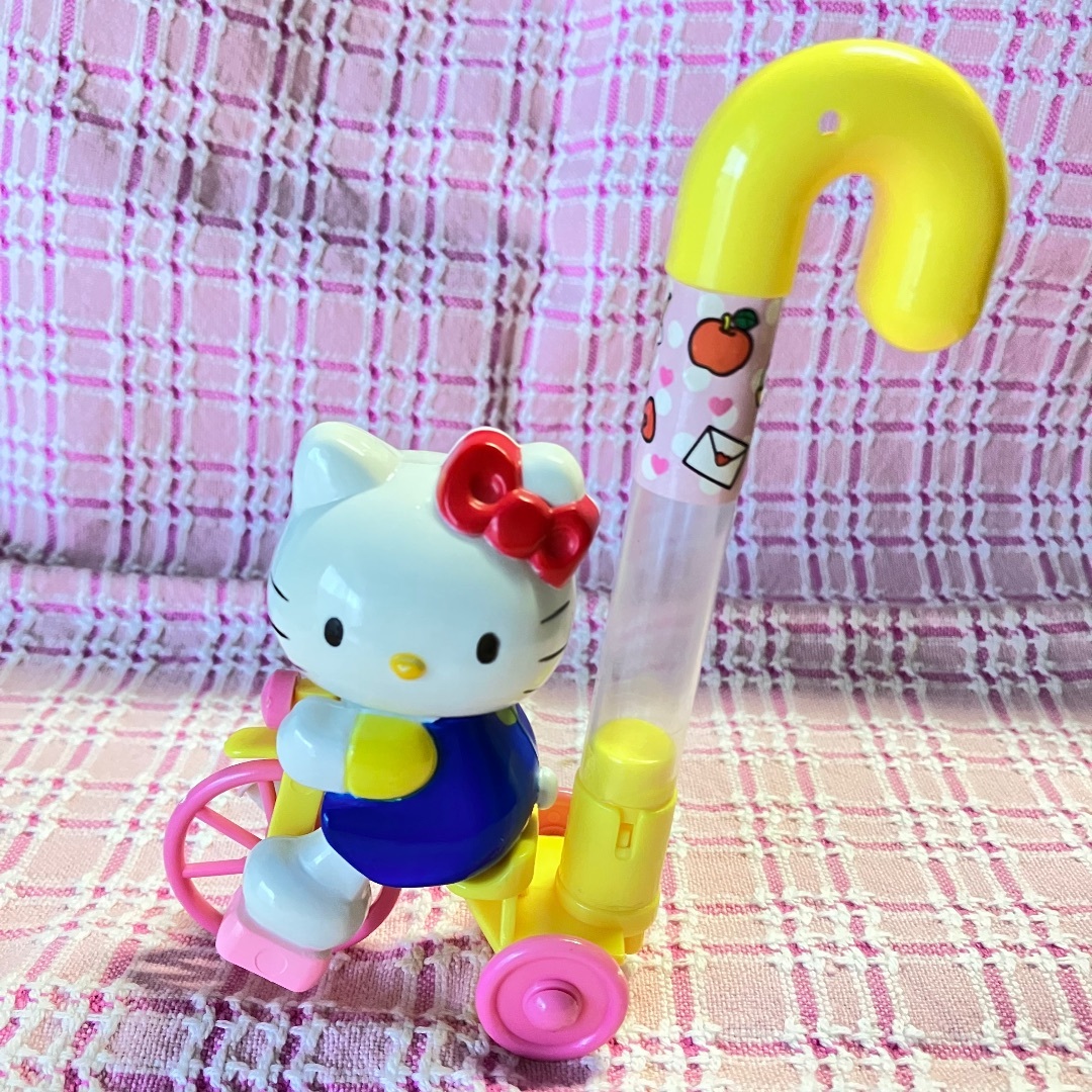 レア！ ハローキティ 三輪車 おもちゃ ゼンマイ ねじ巻き - メルカリ