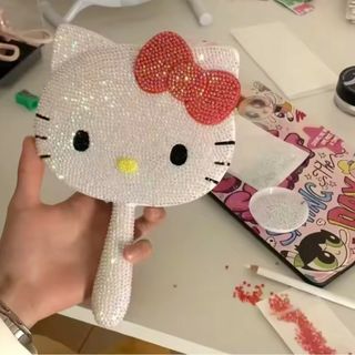 キティーちゃん　デコ　手鏡(キャラクターグッズ)