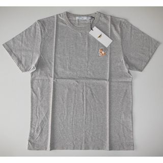 メゾンキツネ(MAISON KITSUNE')のmaison kitsune CHILLAX FOX tシャツ grey M(Tシャツ/カットソー(半袖/袖なし))