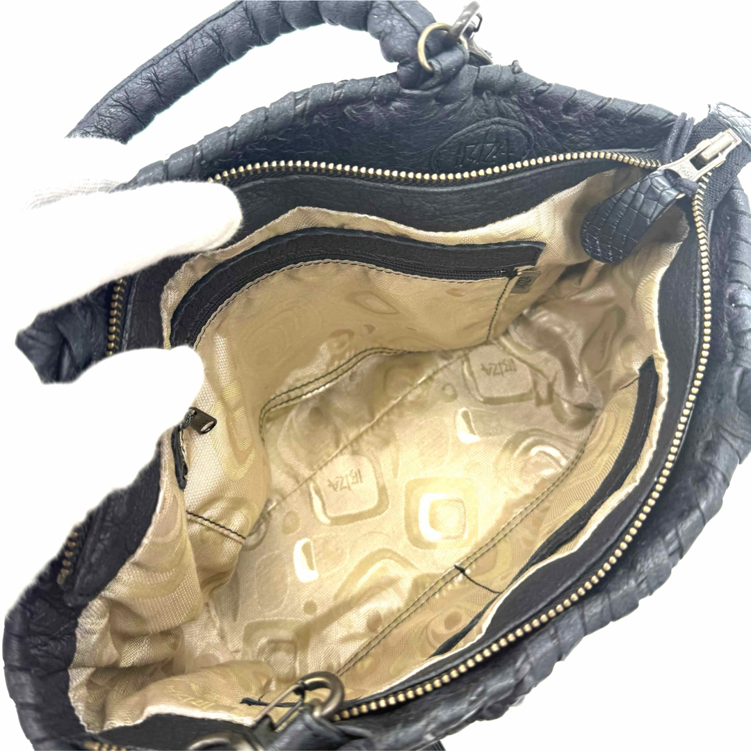 IBIZA - ☆極美品☆IBZA 2way ハンドバッグ マットクロコダイル