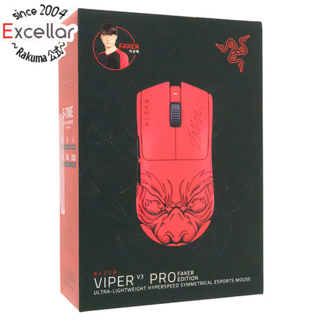 Razer(レイザー)のRazer ゲーミングマウス Viper V3 Pro Faker Edition RZ01-05120500-R3M1 未使用 スマホ/家電/カメラのPC/タブレット(PC周辺機器)の商品写真