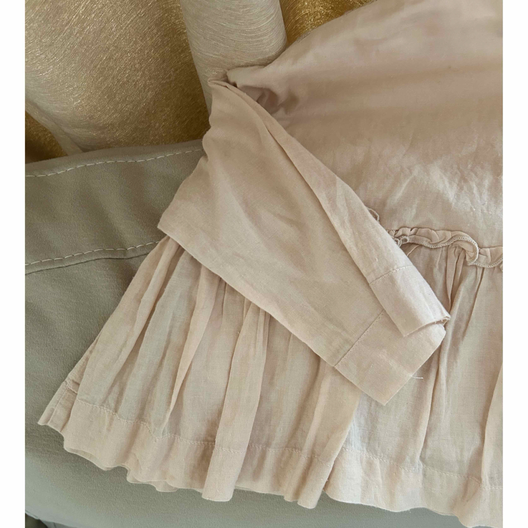 MARKEY'S(マーキーズ)の【美品】マーキーズ・キラキラ刺繍入りブラウス キッズ/ベビー/マタニティのキッズ服女の子用(90cm~)(ブラウス)の商品写真