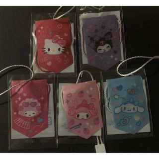 サンリオ　プレミアムマスコット　サンリオ学園　フラッグ　コンプリート5枚セット(ノベルティグッズ)