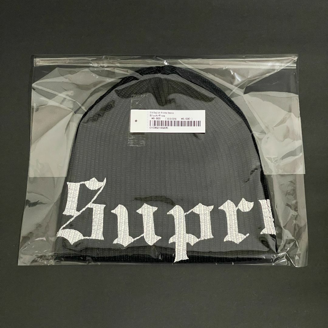 Supreme Old English Printed Beanie Black - SS25 - US