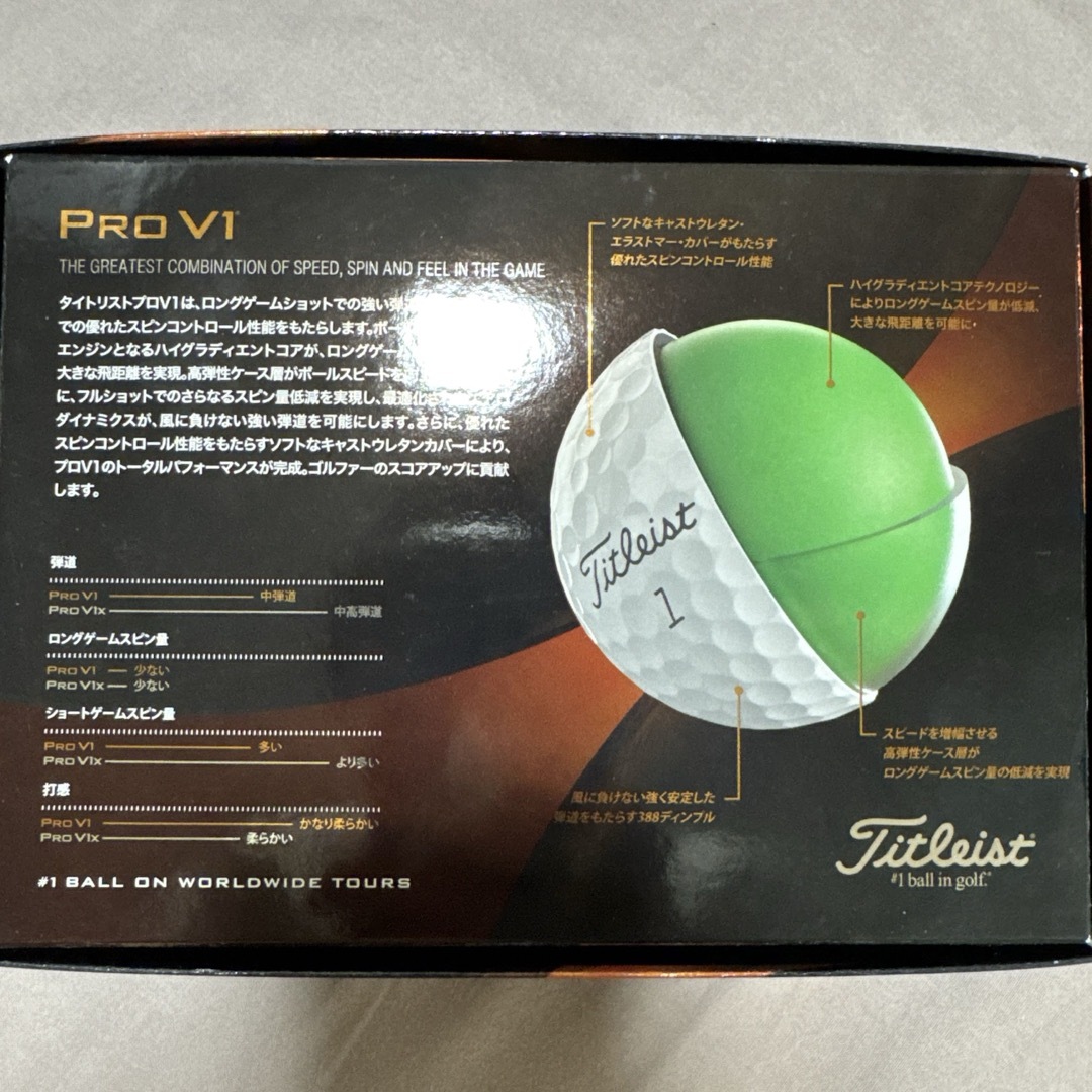 Titleist - 新品未使用 タイトリストプロV1 ゴルフボール 1